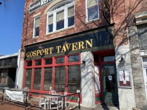 Exterior of Gosport Tavern in Portsmouth, Virginia