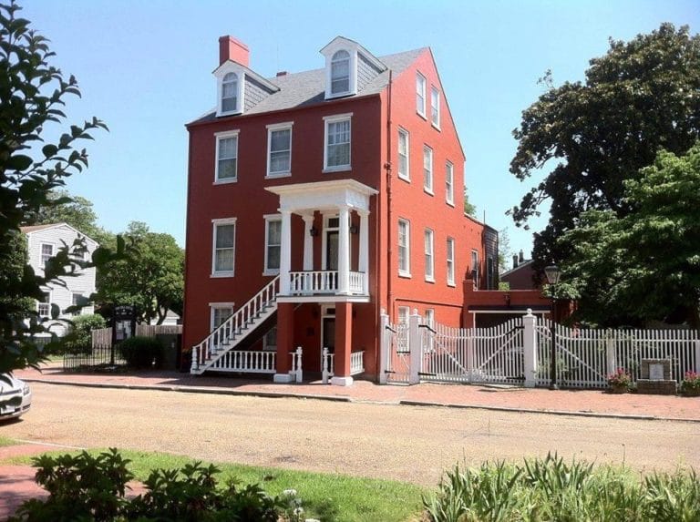 The Hill House Museum, a Virginia historical site in Portsmouth, Virginia