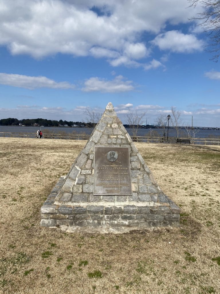 The General Lafayette Centennial Monument in Portsmouth, Virginia