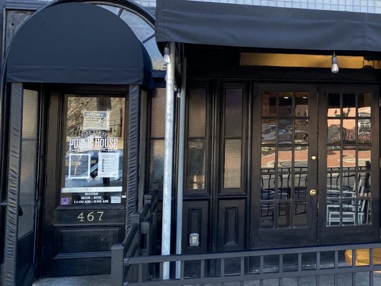 A view of the entrance to Olde Towne Public House in Portsmouth, Virginia A view of the entrance to Olde Towne Public House in Portsmouth, Virginia