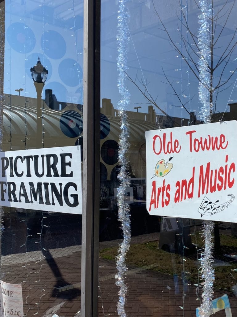 A view of the entrance to Olde Towne Arts and Music in Portsmouth, Virginia