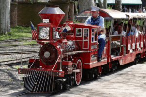 A ride on Pokey Smokey is one of many fun things to do with toddlers in Hampton Roads. 