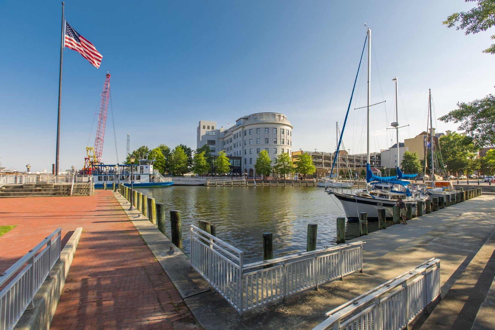 A view of the Elizabeth River in downtown Portsmouth