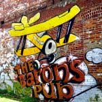 Barons Pub Biplane Mural