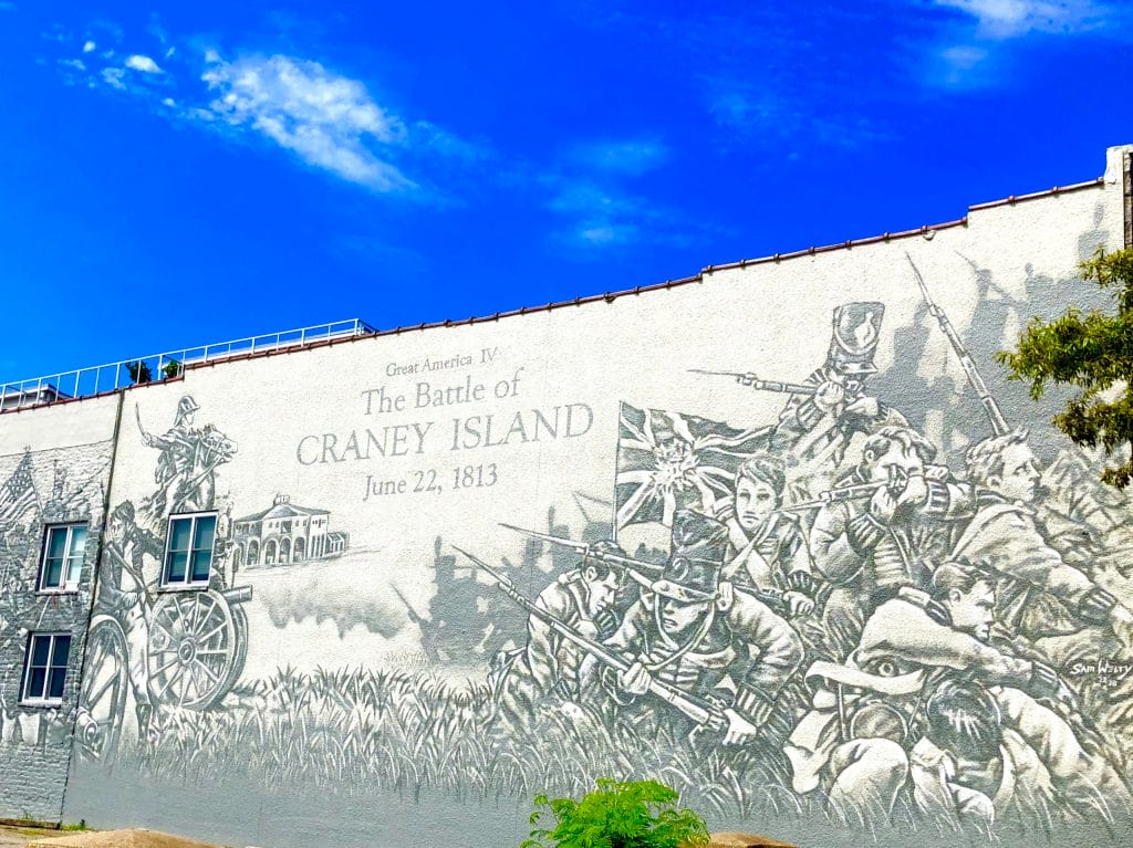 Battle of Craney Island Mural by Sam Welty