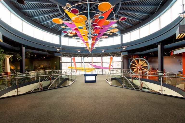 Colorful walkway in the Children's Museum, a Portsmouth Virginia attraction