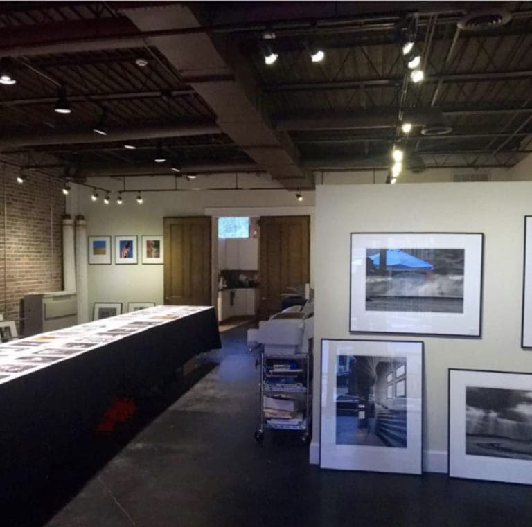 A view of the art inside the Dave Chance Photography Gallery in Portsmouth, Virginia