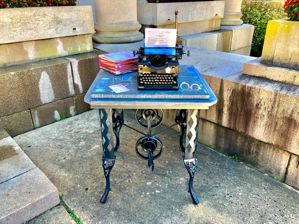 First Amendment Sculpture by Sue Landerman
