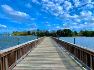 Wooden Pier into Baines Creek