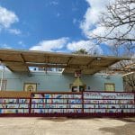 Mural featuring books located at Cradock Library