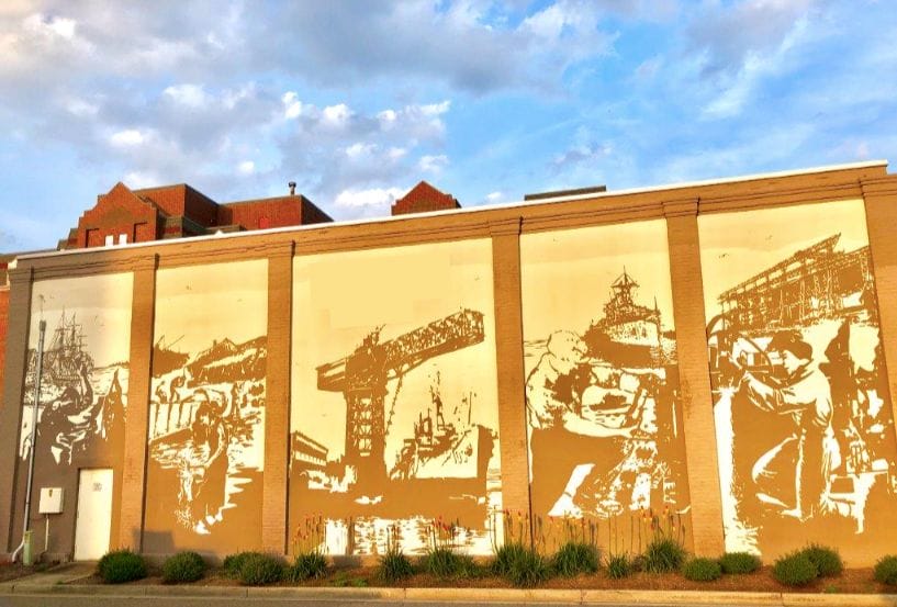 Naval Shipyard Mural - Things to Do on the Art Scavenger Hunt