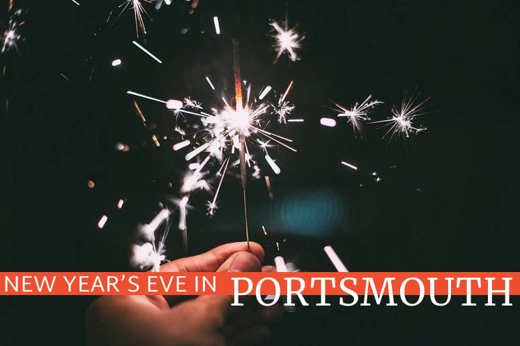 Sparkler and New Year's Eve in Portsmouth Logo