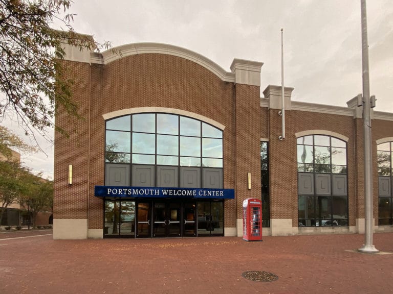 Street view of the Portsmouth Welcome Center in Portsmouth, Virginia