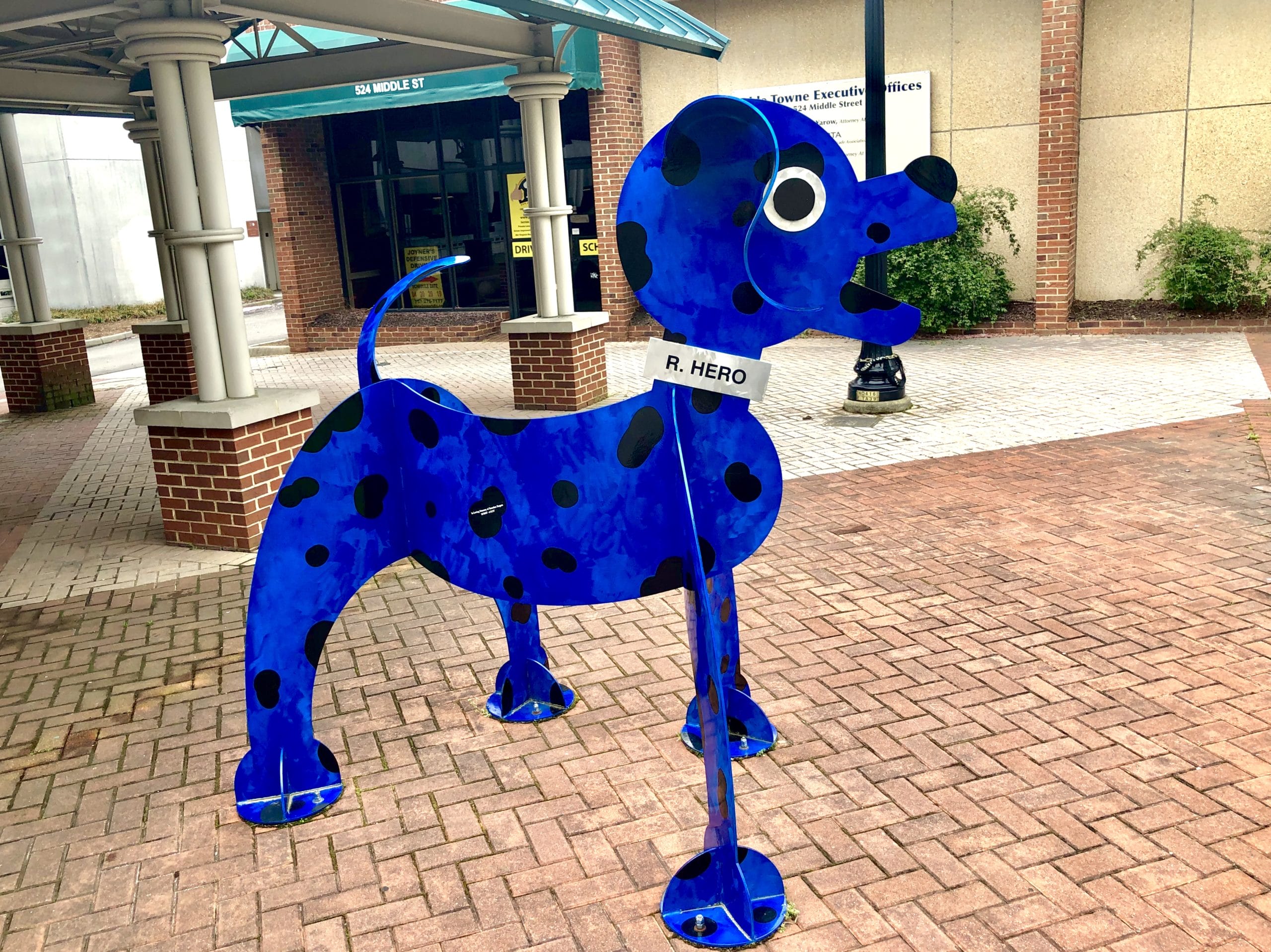 Statue called R Hero in Portsmouth Virginia