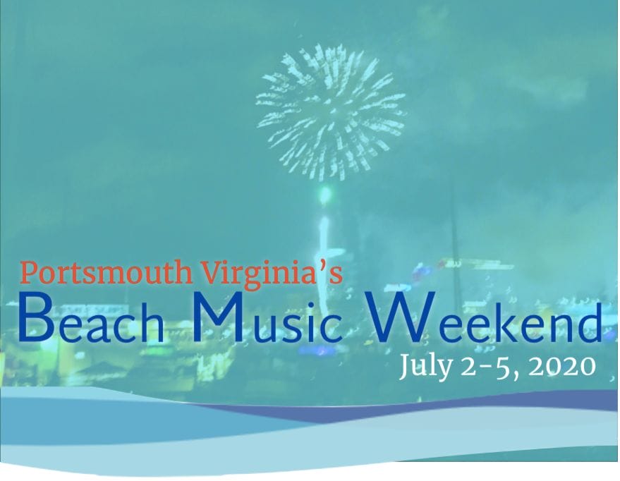 Beach Music Weekend with dates and fireworks