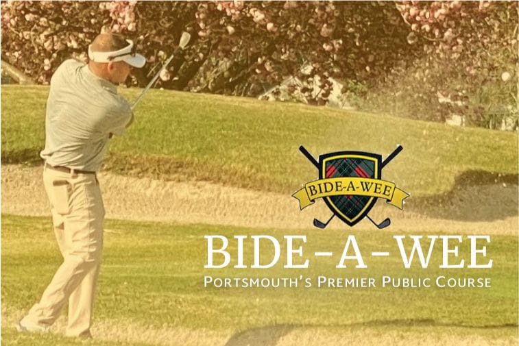 Bide-A-Wee golfer and logo