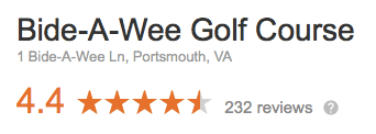 Google 4.3 Stars for Bide-A-Wee