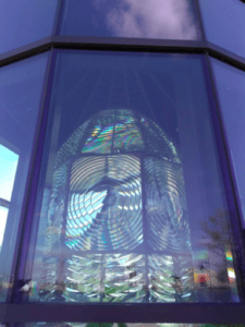 Closeup of Fresnel Lens on the Portsmouth Seawall