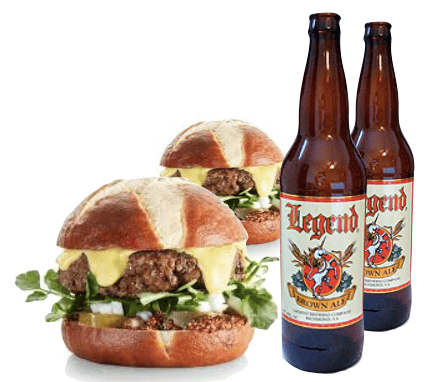 Burgers and Legend Beer