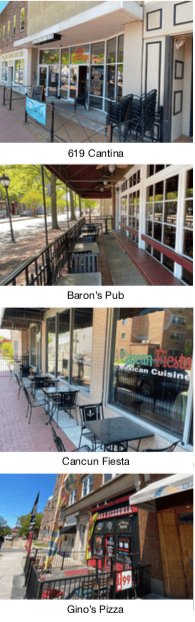 Outdoor Dining Sidewalk Patios