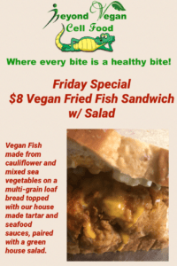 Vegan Fish Sandwich Specials