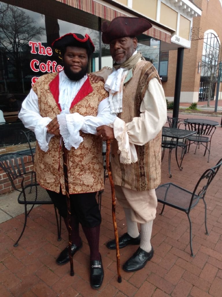 Two performers of History Alive in Portsmouth, Virginia Two performers of History Alive in Portsmouth, Virginia