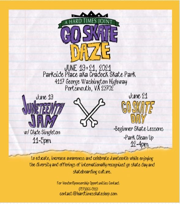 Go Skate Daze promotional flyer