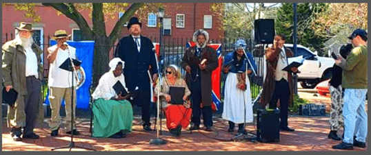 2019 Juneteenth characters on High Street
