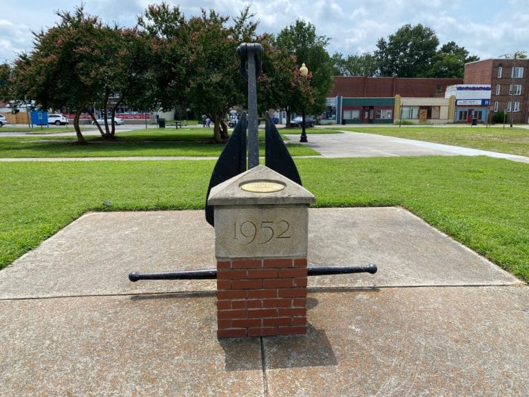 The Cradock High School Cornerstone Monument in Portsmouth, Virginia
