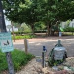 A dog watering station in Portsmouth, Virginia