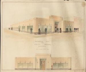 Old Virginia Power Company drawing Mary Ramsay Brown Channel