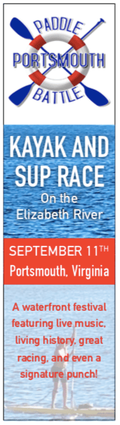 Banner ad for the Portsmouth Virginia Paddle Battle Rowing Race