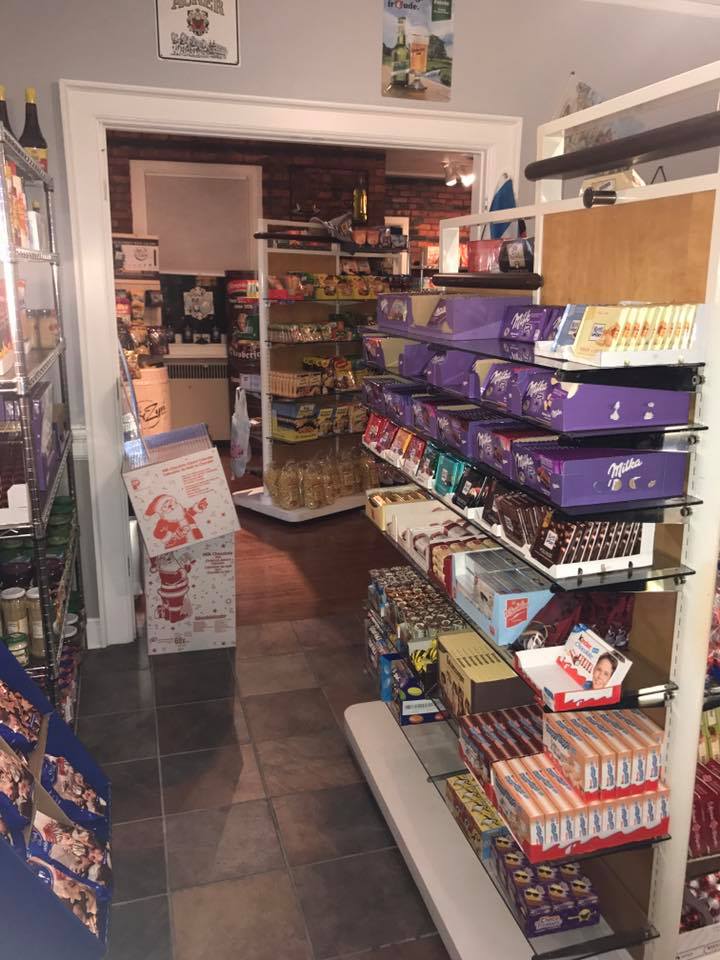 A rack of European chocolates within The Bier Garden in Portsmouth, Virginia. A rack of European chocolates within The Bier Garden in Portsmouth, Virginia.
