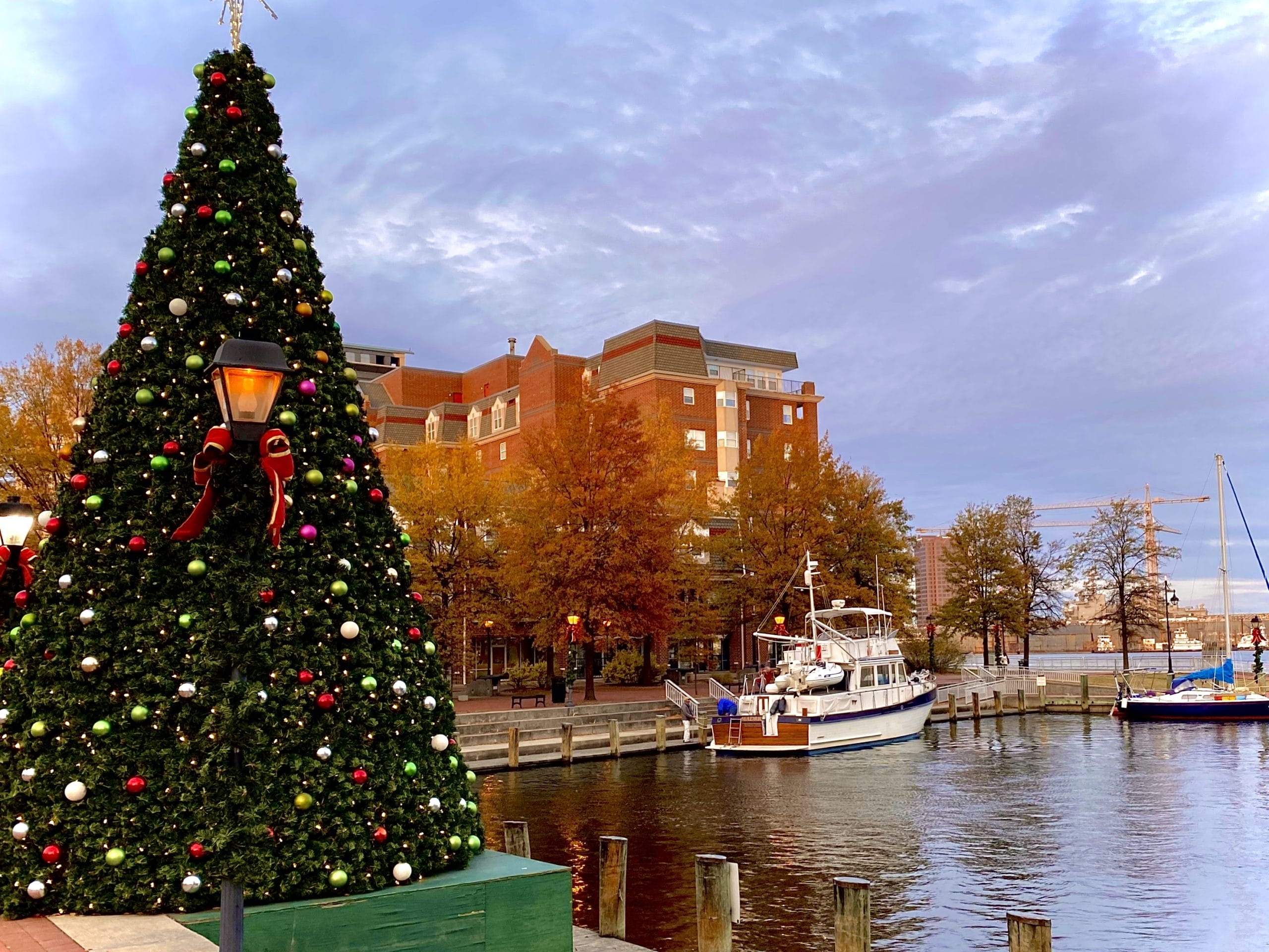 Christmas Tree with Boat