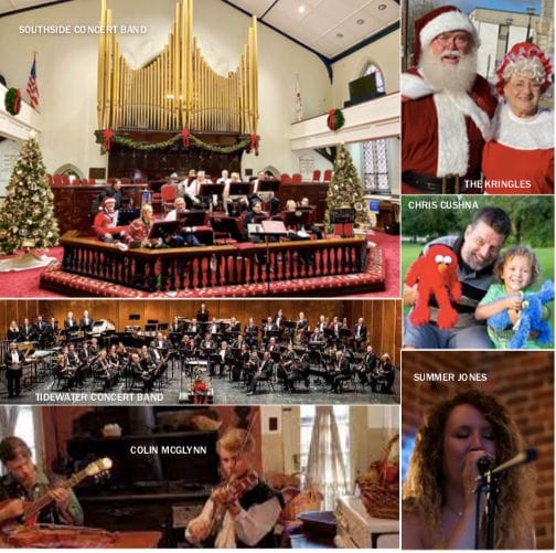 Olde Towne Holiday Music Festival Performers Collage