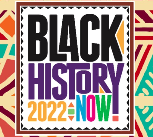 Black History Now 2022 Logo with background