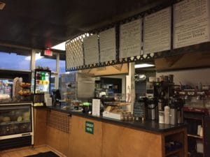 Front counter inside JoJack's Espresso Bar in Portsmouth, Virginia