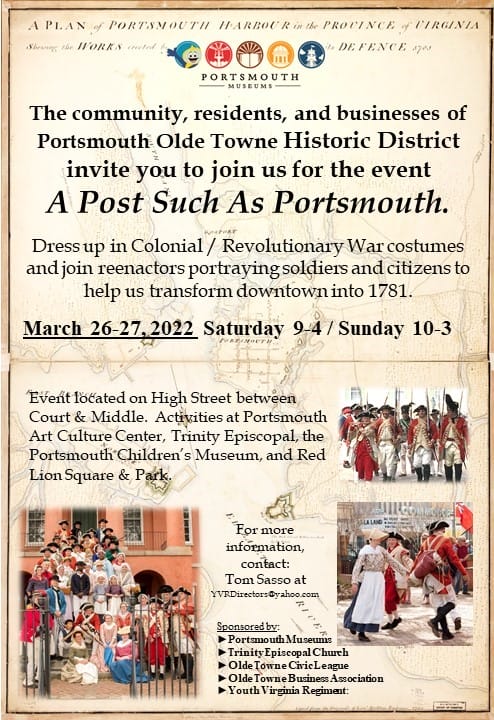 An invitational flyer to attend "A Post Such as Portsmouth" 
