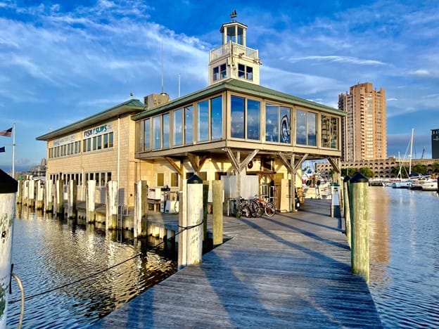 Fish and Slips waterfront restaurant in olde towne Portsmouth 