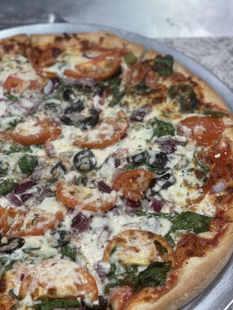 Pizza served at Gino's Pizzeria in Portsmouth, Virginia