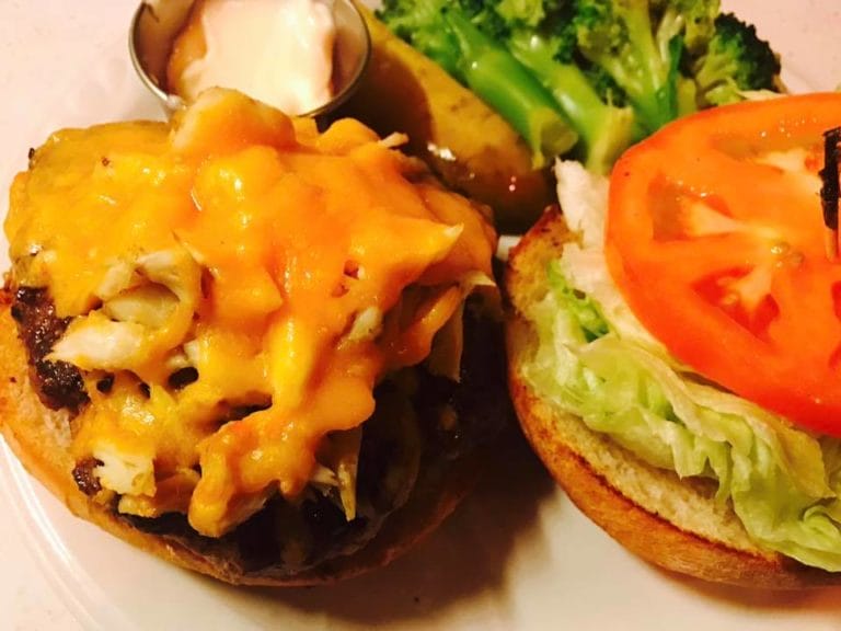 A burger served at Lobscouser in Portsmouth, Virginia A burger served at Lobscouser in Portsmouth, Virginia