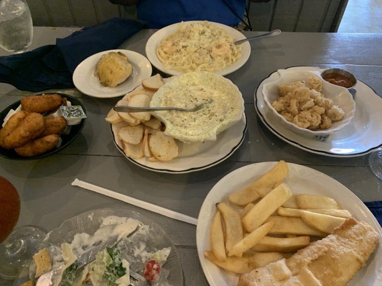 A variety of dishes served at Lobscouser in Portsmouth, Virginia A variety of dishes served at Lobscouser in Portsmouth, Virginia