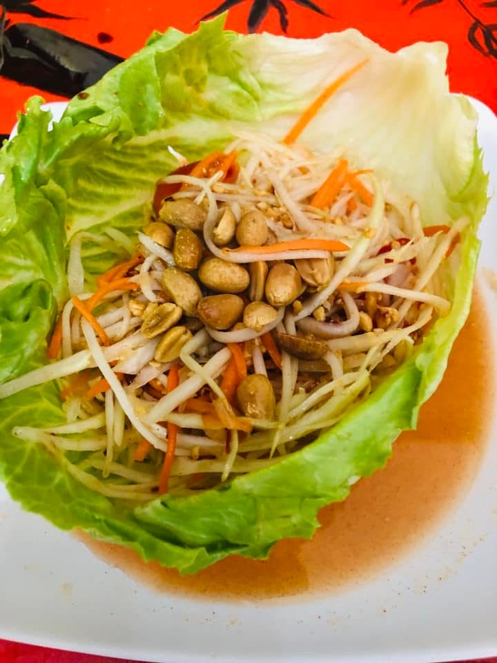 Lettuce wrap appetizer served at Thai Basil in Portsmouth, Virginia Lettuce wrap appetizer served at Thai Basil in Portsmouth, Virginia