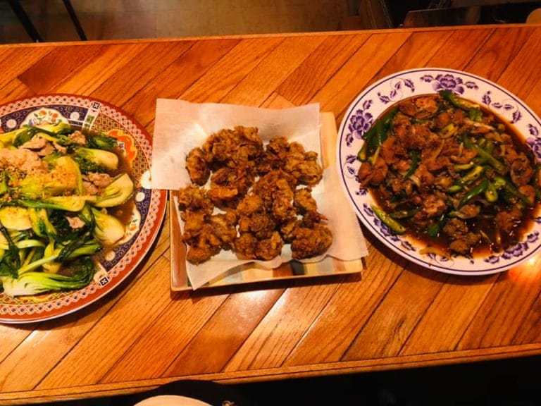 A variety of dishes served at Thai Basil in Portsmouth, Virginia