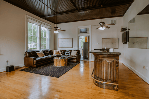 Lobby inside Cambridge Hall, a Virginia historical site Lobby inside Cambridge Hall, a Virginia historical site