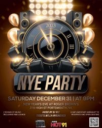 Flyer for a 2023 New Years Ball in Portsmouth, Virginia