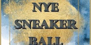 Flyer for the NYE Sneaker Ball in Portsmouth, Virginia
