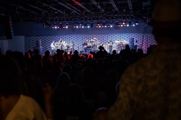 image of concert with fans cheering at the Event Center at Rivers Casino Portsmouth, VA