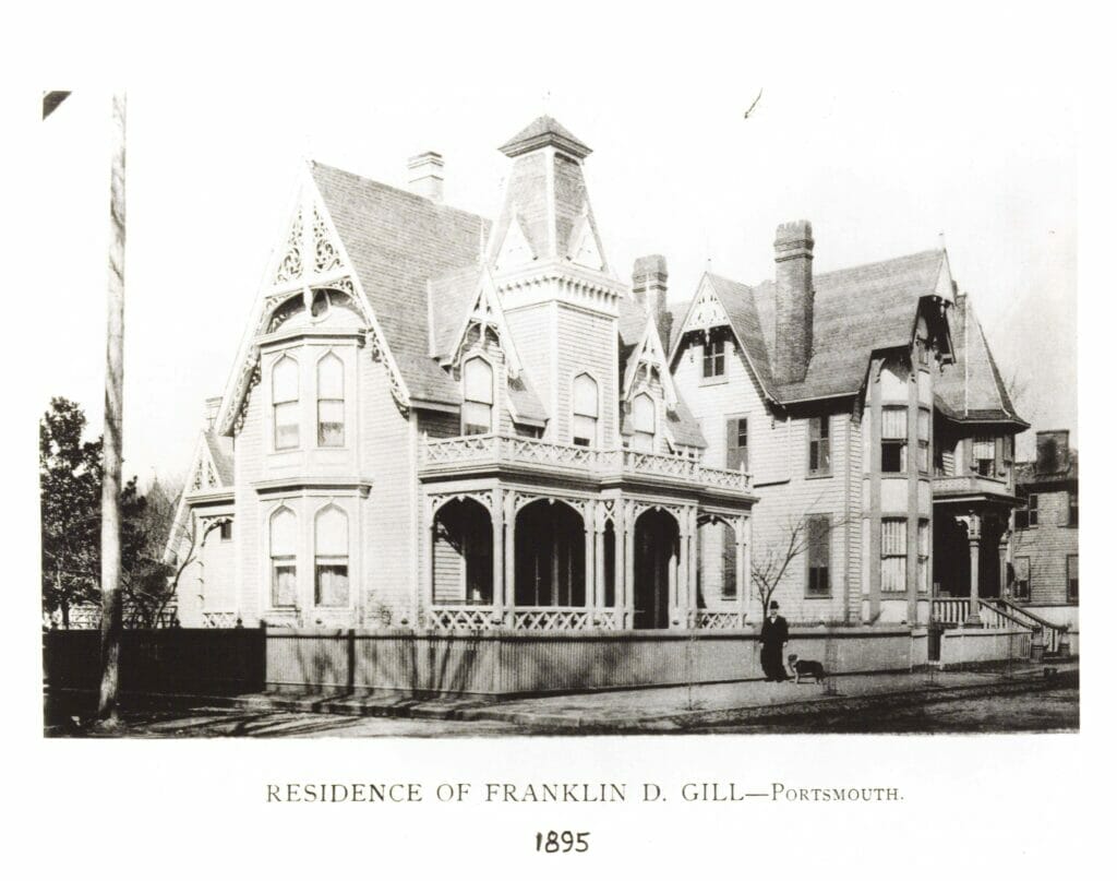 Franklin Gill House at Middle and Glasgow St Portsmouth Virginia circa 1900