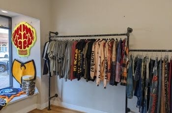 Racks of shirts and jeans inside Made Boutique Portsmouth